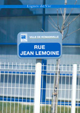 Plaque de rue : Jean Lemoine