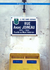 Plaque de rue : André Joineau
