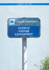Plaque Avenue Pierre Kerautret
